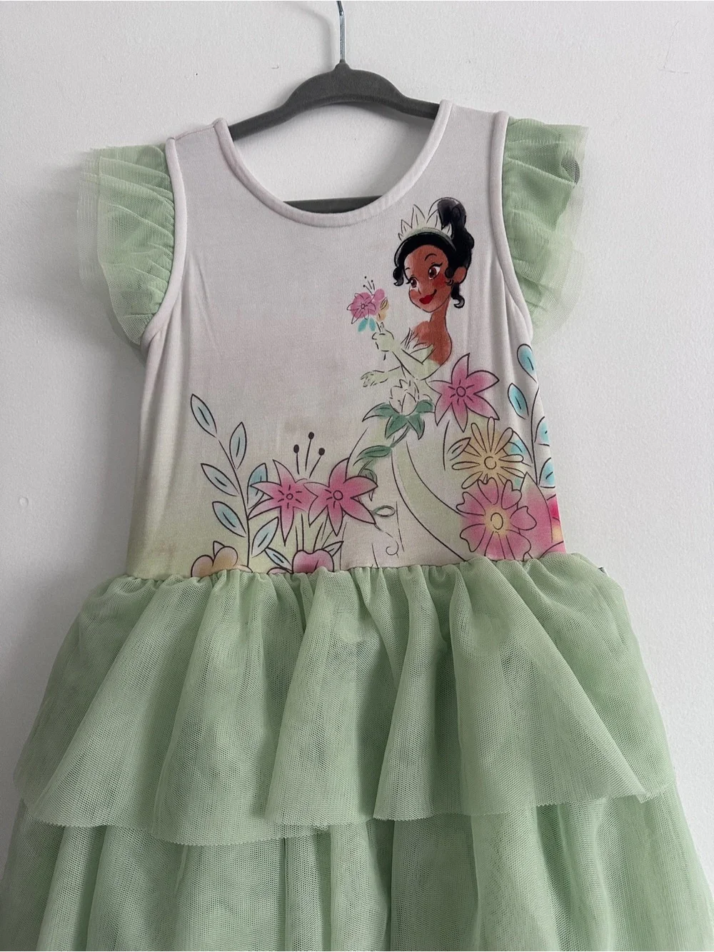 Little Sleepies Princess Tiana Tulle Floral Dress